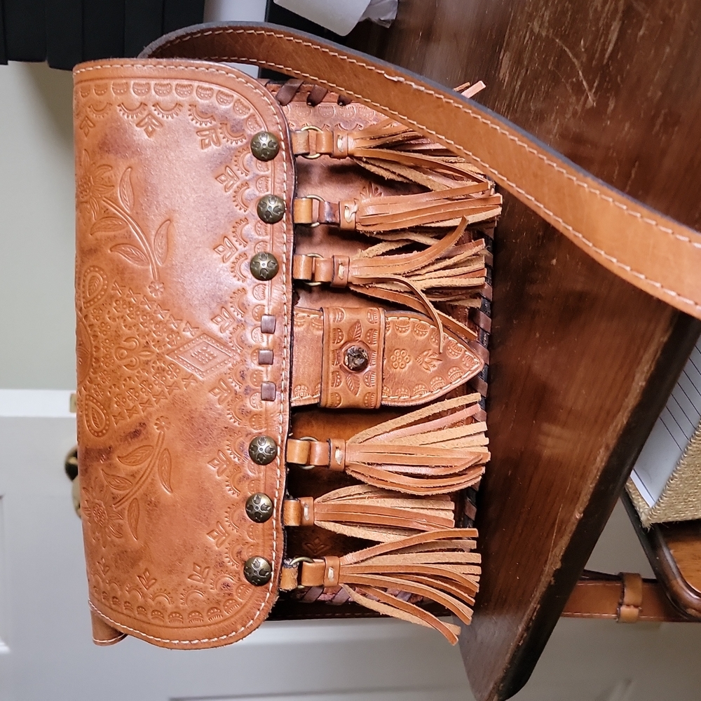 Patricia Nash Tan Crossbody Bag